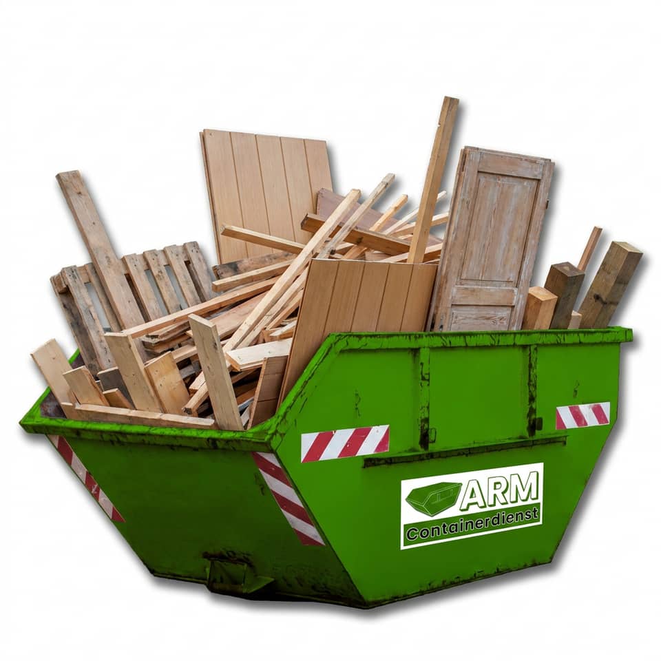 Holz A1–A3 im ARM-Container Holz A1–A3 im ARM-Container