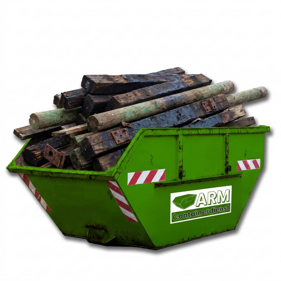 Holz A4 im ARM-Container Holz A4 im ARM-Container