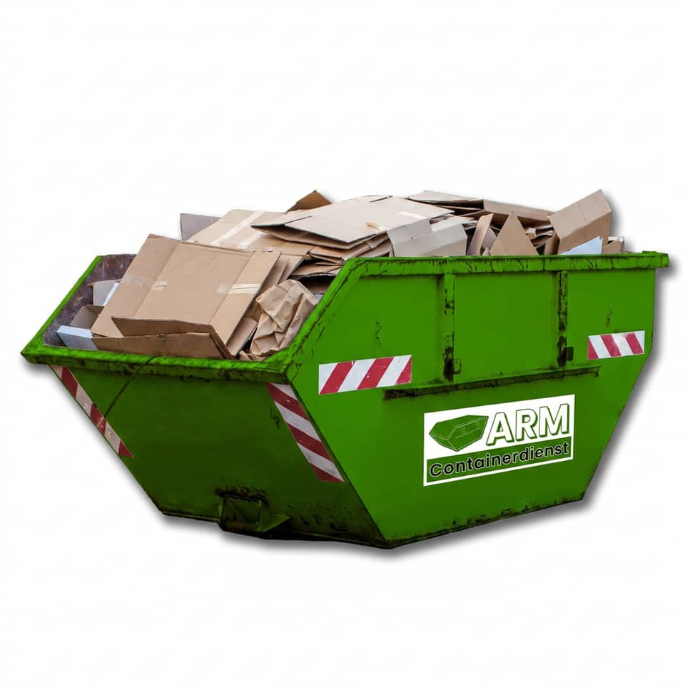 Kartonage / Pappe im ARM-Container Kartonage / Pappe im ARM-Container