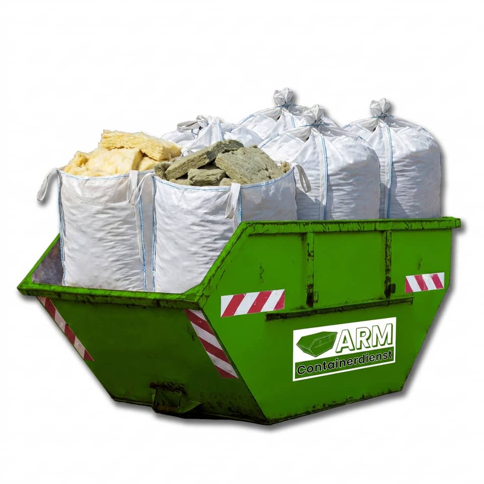 Mineralwolle / KMF im ARM-Container Mineralwolle / KMF im ARM-Container